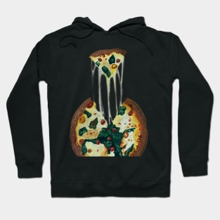 hand drawn pizza Hoodie